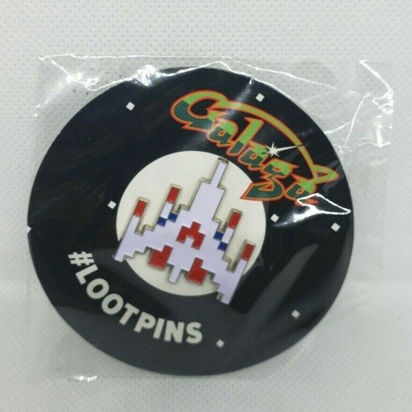 Loot Crate Galaga Video Game Enamel Pin New Rare - Picture 2 of 5